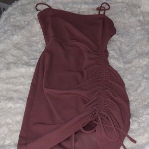 Windsor Mauve Ruched Mini Dress